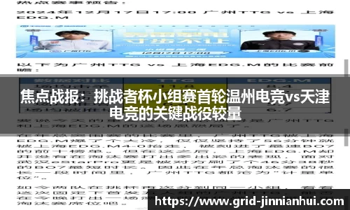焦点战报：挑战者杯小组赛首轮温州电竞vs天津电竞的关键战役较量